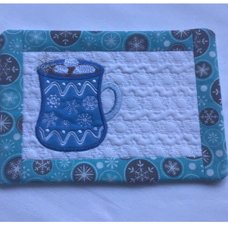 January Mug Rug and Coaster