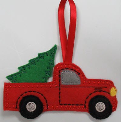Red Truck Hanger and Tree