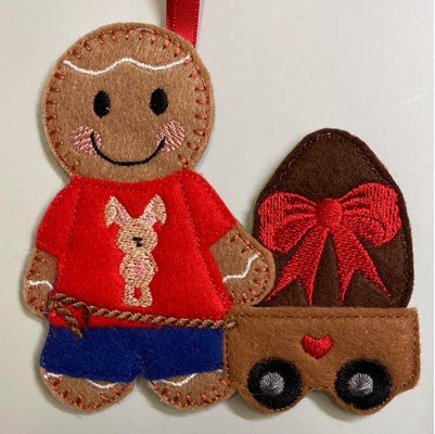 Ginger Pull Cart and Egg