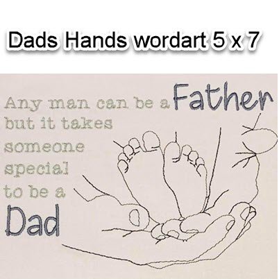 Dads Hands Wordart