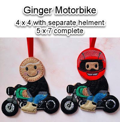 Ginger Motorbike