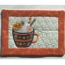 October Mug Rug and Coaster