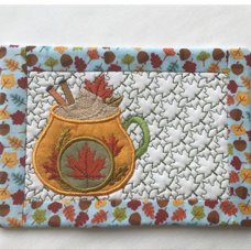 November Mug Rug and Coaster