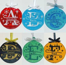 Split Letter Baubles Alphabet Set