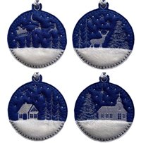 Night Sky Baubles Set of 4