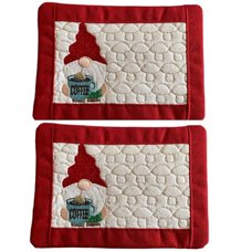 Coffee and Tea Gnome Mug Rug Set