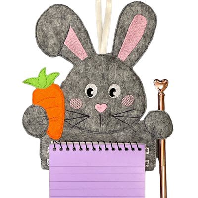 Bunny Notepad and Pen Holder