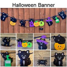 Halloween Banner and Hangers