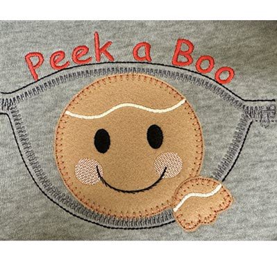 Ginger Peekaboo Applique
