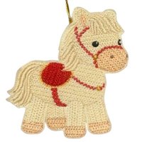 Knit Stitch Horse Hanger