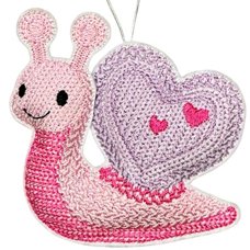 Knit Stitch Valentine Snail
