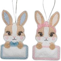 Knit Stitch Bunny Gift Tags