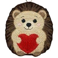 Knit Stitch Hedgehog Hanger