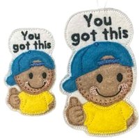 Ginger YOU GOT THIS Hanger and Badge