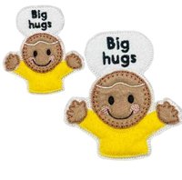 Ginger BIG HUGS Hanger and Badge