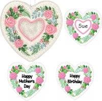 Birthday Flowers Heart – June Roses