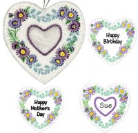 Birthday Flowers Heart – September Aster
