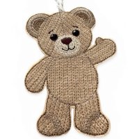 Knit Stitch Standing Teddy